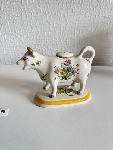 Rare vintage floral cow - vintage,