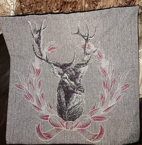 Deer print cushion cover - deer,