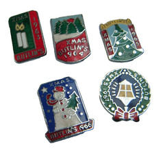 BUTLINS XMAS 1963-1967 Holiday Camp enamel pin badges by Gaunt
