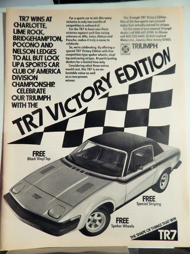 Triumph tr7 sports car - triumph,