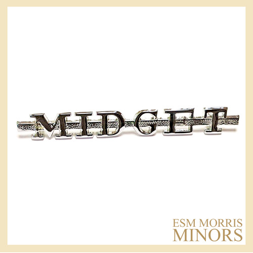Midget chrome badge emblem - badge,