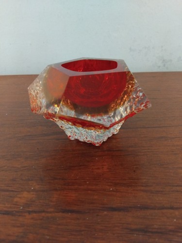 Red murano venetian glass - murano,