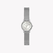 Guess Watch Ladies Silver Tone Melody Crystal 30m WR GW0534L1 RRP £125