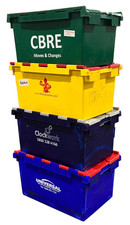 Used 80 Attached Lid Container