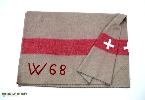 Swiss army wool - army, stripe