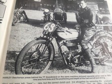 NORTON GIRDER  FORKS HARLEY DESCHAMPS 1939 TT  MOTORCYCLE ARTICLE .