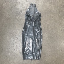 OH POLLY Grey Latex Dress