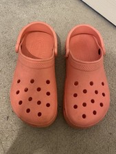 Crocs Clog Pink Peach Sling Back Slip-On Sandals Classic Women's Size 7 UK 9 US