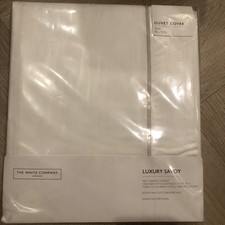 The White Company Luxury Savoy Duvet Cover Double (twin) New 400 Thread Count