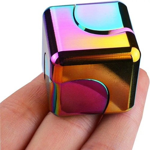Alloy cube spinner fidget - cube,