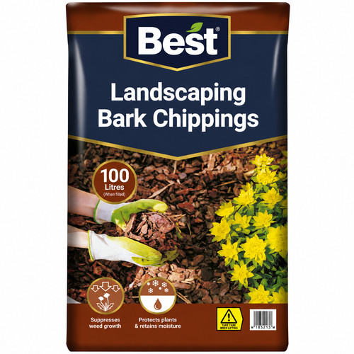 Bark chippings 100l decorative - bark,