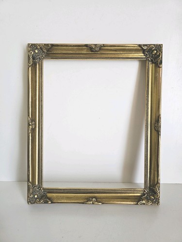 Vintage ornate gold picture - gold,