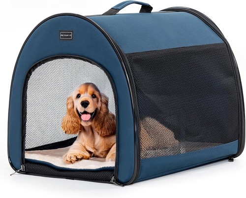 Collapsible dog crate - collapsible, crate,