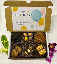 Personalised Letterbox Postal Gift - Luxury Triple Chocolate Loaded Brownies