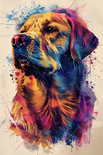 Labrador retriever dog canvas - retriever,