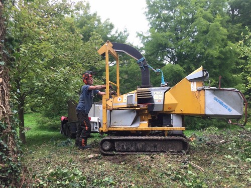 Tracked wood chipper hire - 8",