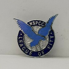 NSPCC League of pity enamel badge