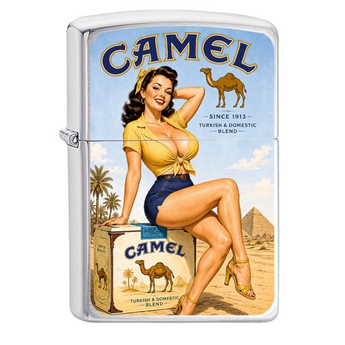 Camel zippo anime girl - camel,