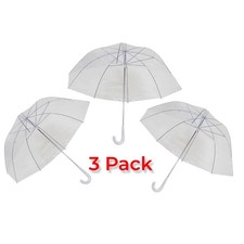 3 x Set Rain Umbrellas Dome