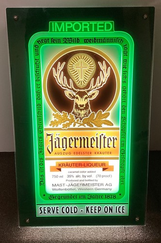 Jägermeister bar neon vintage - neon,