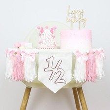 Pink 1/2 Birthday High Chair