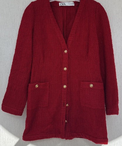 Zara boucle cardigan jacket - zara,