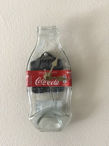 Coca cola bottle wall - cola, clock