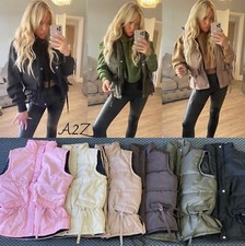 Womens Quilted Zip Up Tassel