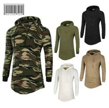 Longline Hoodie with Side Zips