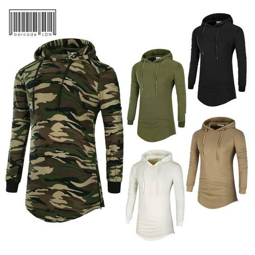 Longline hoodie with side zips - side,