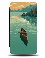 Rafting Flip Wallet Case Kayak Kayaking Raft Canoe Canoeing Boat Kanoe Sea DL29