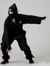 Ninja Costume Uniform Black Black Japanese Shinobi cosplay from Japan samurai