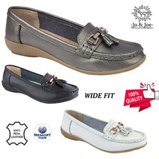 Ladies Wide Fit Shoes Slip On