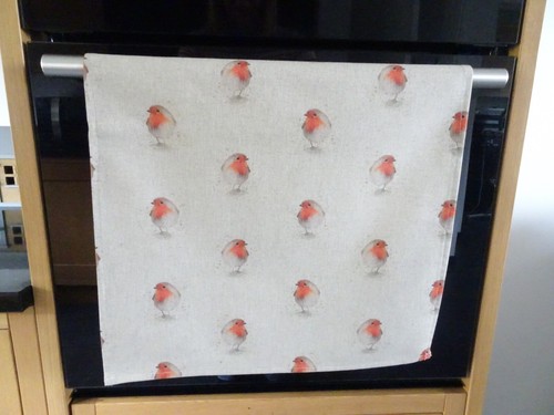 Robin tea towel handmade - towel,