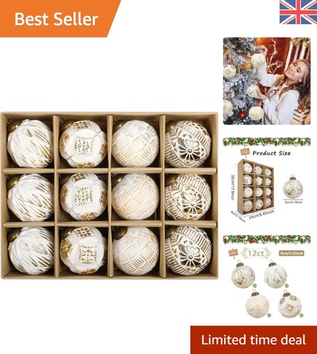 Luxurious white gold - luxurious, 12-piece
