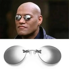 Clip On Nose Glasses Round