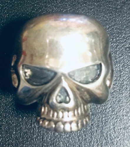 Large skull sterling - sterling, silver