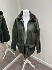 barbour wax jacket size 14