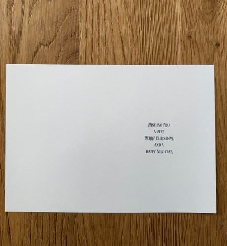 Printed paper christmas card - paper,