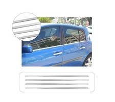 Exterior Window Lower Molding Trims Chrome For Renault Megane II HB 5D 04-10 4P