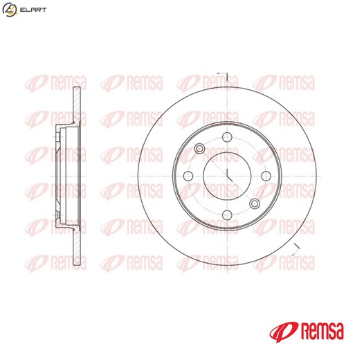 Brake disc 6130 - 2x,