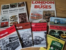 Collection Of 7 Vintage Bus Books 1960's And 1970's. Trolley Bus.