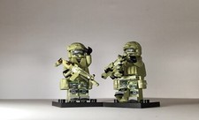 2x LEGO®Minifigures: Camouflage Army Mini Figure With Attachment!!!(Custom Made)