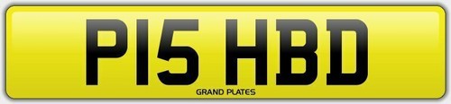 Pished fished number - plate, p15