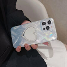 Luxury Love Heart Mirror Phone