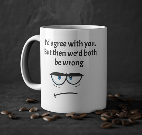 Funny grumpy coffee mug - grumpy,