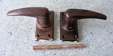 2 VINTAGE BROWN BAKELITE LEVER
