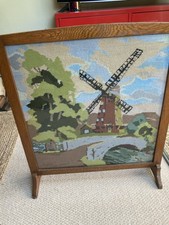 Vintage Wooden Fire Guard