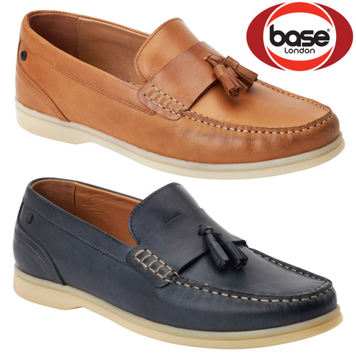 Mens leather tassle - leather, loafers