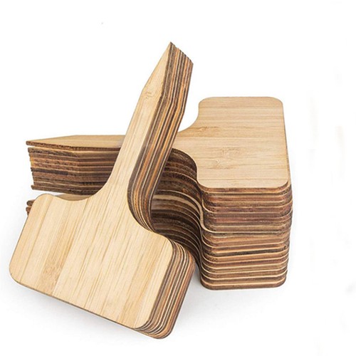 40x wooden plant labels - 40x,